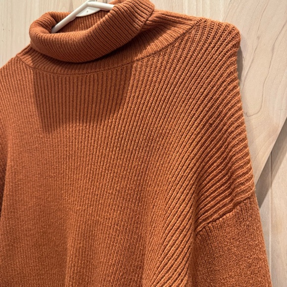 Blue Rain Rust Cowl Neck Sweater - Picture 5 of 5